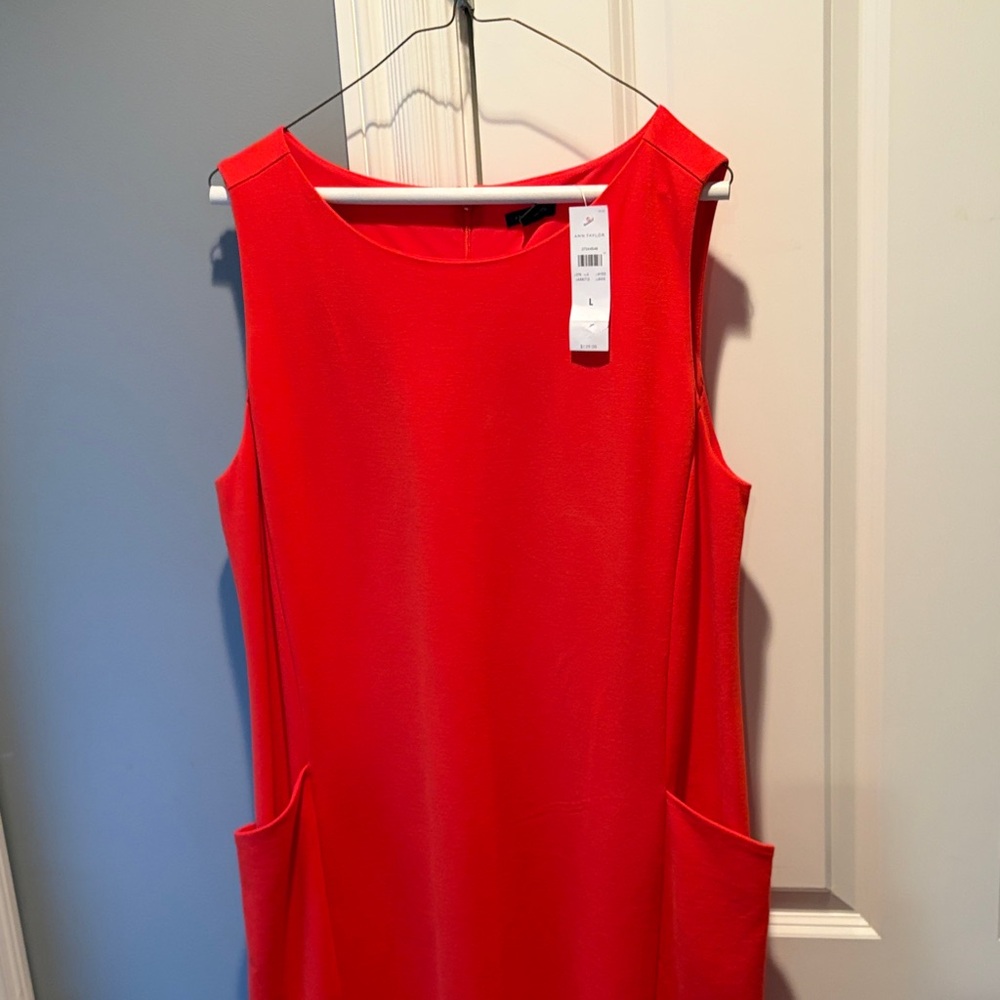 Ann Taylor Vibrant Orange Dress